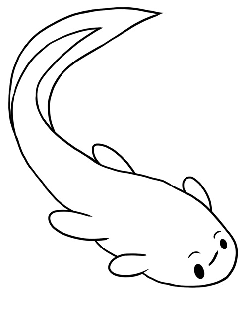 tadpole coloring pages - photo #12